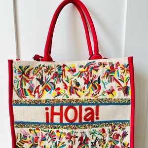 America & Beyond HOLA MEXICO TOTE NWT Sold out online!